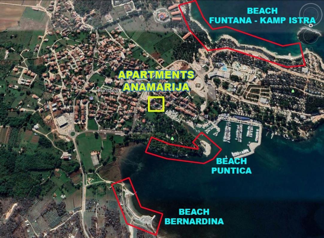 Anamarija Apartments Near The Beach And The Fantastic Adria Sea With Over 10 Small Islands Close By フンタナ エクステリア 写真
